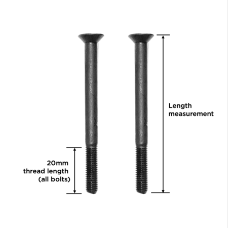 aero bar long mounting bolt dimensions