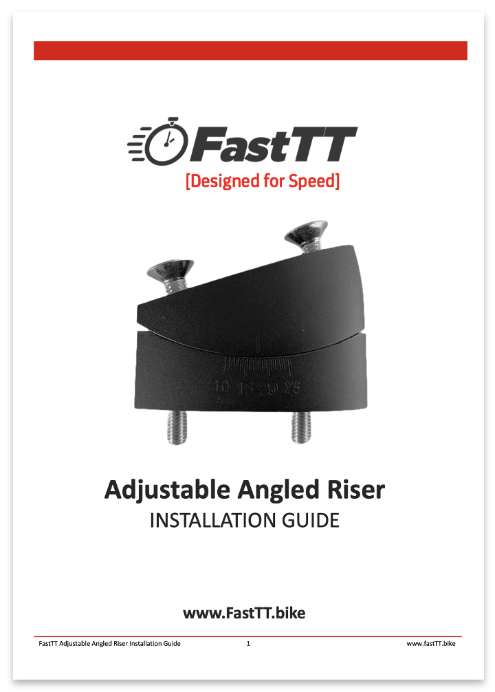 Adjustable angled riser aero bars