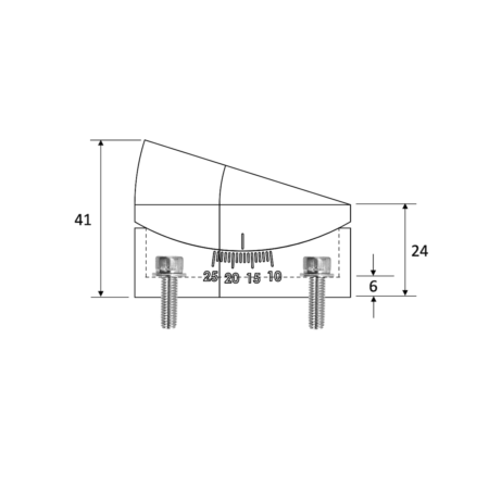 Adjustable angled riser for aero bars